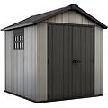 casetta da giardino in resina oakland sp. 20 mm grigio 4 5 m&sup2;