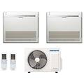 climatizzatore condizionatore inverter dual console r-32 9000+18000 con aj050txj new comando wirless