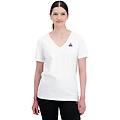 maglietta ess tee ss col v n1. bianca. donne