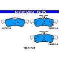 ate set di pastiglie freno 13. 0460-7290. 2 posteriore