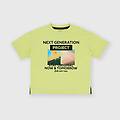 t-shirt in jersey da bambino giallo taglia 12m