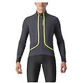 castelli. flight air long sleeve jacket grigio scuro/giallo fluorescente giacche ritiro gratis
