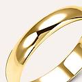 fede mantovana leggera 4 mm oro giallo collezione fede leggera 375/1000 oro giallo
