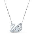collana dancing swan cigno bianca placcato rodio os