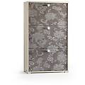 scarpiera olmo fiore 3 ante doppia profondità l 67 x h 112 x p 28 cm 18 paia beige