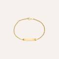 bracciale con targhetta holy oro giallo collezione holy oro giallo