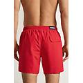 costume boxer mare tinta unita lunghezza media uomo rosso taglia s