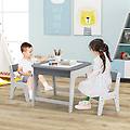 set tavolo e sedie per bambini tavolino bambini con sedie per disegnare leggere mangiare grigio