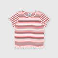 t-shirt in costina da bambina rosso taglia 6
