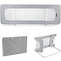 sponda letto universale guard and dream pieghevole altezza regolabile grigio chiaro