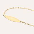 bracciale con targhetta holy oro giallo collezione holy oro giallo