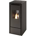 stufa a pellet vivian 11 kw nero con telecomando 5 stelle