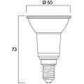 lampadina led a riflettore e14 4 5w par16 4. 000k 36° 345lm