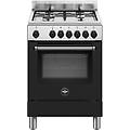 amn664enev-24 cucina con 4 bruciatori a gas con forno elettrico inox