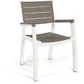 sedia da giardino in polipropilene con braccioli harmony seduta in polipropilene beige