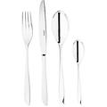 leaf 52163-g2 set di posate da tavola monoblocco in acciaio inox 18/10 per 12 persone 48 pezzi 12