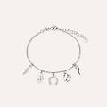 bracciale silver moments argento rodiato cubic zirconia collezione silver moments bianco