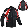 a-pro enduro giacca moto turismo touring cordura impermeabile 4 stagioni rosso xxl