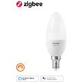 lampadina smt729063zb led e14 oliva opaco luce calda 40w= 470lm 260° dimmerabile