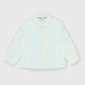 camicia in cotone-lino da bambino bianco taglia 12m