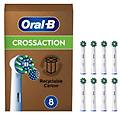 procter & gamble srl oral-b crossaction testine di ricambio per spazzolino elettrico 8 pezzi