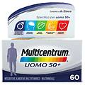 multicentrum uomo 50+ integratore alimentare multivitaminico vitamina d3 c b zinco magnesio 60 cpr