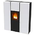 stufa a pellet idro flux hydro 16 kw bianca