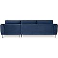 milanihome. it divano 3 posti con penisola di design moderno cm 180x97x85hdi c blu 181 x 84 x 96 cm