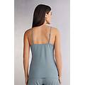 top con spalline sottili in micromodal donna blu taglia l