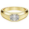 anello a fascia octagon diamanti creati in laboratorio 1 0 ct tw forma ottagonale oro giallo 18 k