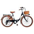 bici da città dolce vita by venere 26 con cesto nero