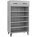 - scarpiera grigio sonoma 60x35x105 cm in legno multistrato