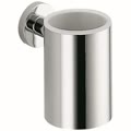 plus porta bicchiere a parete vetro satinato cromato codice prod w49020cr
