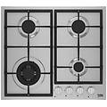 - piano cottura hiyg 64225 sxo a gas 4 fuochi gas colore acciaio inossidabile