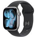 watch series 11 gps 42mm cassa alluminio grigio siderale con sport band nero m/l