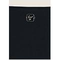 body scollo quadrato in jersey di cotone organico nero donna extra small