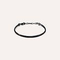 bracciale tennis gentleman argento nero cubic zirconia collezione gentleman