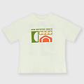 t-shirt in jersey da bambino bianco taglia 6