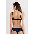 reggiseno a triangolo emma in seta donna blu taglia 2c
