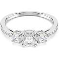 anello stilla attract taglio round bianco placcato color argento 58