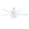 las palmas bianco ventilatore da soffitto con luce e27 132 cm
