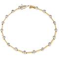 bracciale tennis donna oro giallo bianco diamanti gl100699