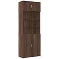 - armadietto rovere marrone 80x42 5x225 cm in truciolato