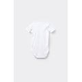 body beb&egrave; mezza manica in 100% cotone tinta unita bianco tama&ntilde;o 12-18