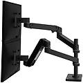 supporto da scrivania per doppio monitor lx pro 45-690-292 fino a 27'' nero
