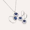 orecchini pendenti silver elegance argento rodiato cubic zirconia collezione silver elegance bianco