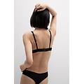 reggiseno triangolo marica in cotone ultralight cotton donna nero taglia 4b