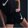 Nike One Swoosh Dri Fit Pantaloni Corti Running Donna Black M