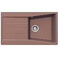 lavello sintetico da incasso rame 86cm serie cristalite