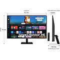smart monitor m5 m50d da 32'' full hd flat
